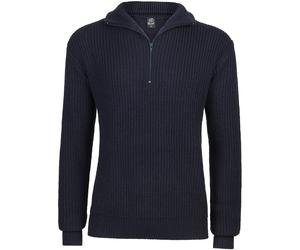 Brandit Marine Suéter Troyer, azul, tamaño L para Hombres