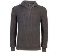 Brandit Marine Suéter Troyer, negro-gris, tamaño M para Hombres