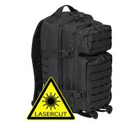 Brandit US Cooper Lasercut Medium Back Mochila Unisex Adulto, Negro, Talla única