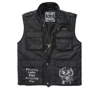 Brandit Motörhead Ranger Chaleco Biker Dibujo en la Espalda Música Falda Legende