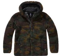 Brandit Mujer Chaqueta Señoras Teddyfleecejacket capucha Woodland XL