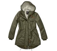 Brandit Mujer Marsh Lake Parka Caliente Anorak Militar Capa Vintage Aceituna