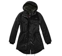 Brandit Mujer Marsh Lake Parka Caliente Suave Anorak Militar Capa Vintage Negro