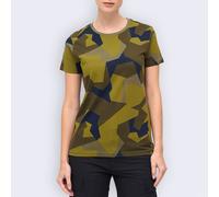 Brandit Mujer T-shirt Militar Senderismo Suave Diario Camiseta Swedish M90 Camo