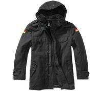 Brandit Niños BW Parka Encapuchado Teddy Lining Cálido Senderismo Chaqueta Negro