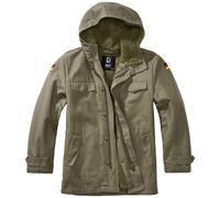 Brandit Niños BW Parka Encapuchado Teddy Lining Cálido Senderismo Chaqueta Oliva