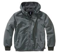 Brandit Niños Cortavientos Cremallera frontal Impermeable Forro polar Anthrazit