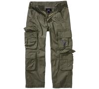 Brandit Niños Pure Pantalones Ajuste holgado Cargo Algodón Senderismo Oliva