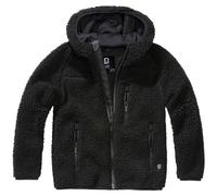 Brandit Niños Teddyfleece Encapuchado Chaqueta Cálido Vellón de peluche Negro