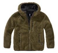 Brandit Niños Teddyfleece Encapuchado Chaqueta Cálido Vellón de peluche Oliva