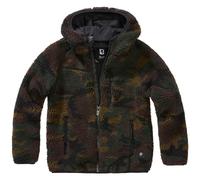 Brandit Niños Teddyfleece Encapuchado Chaqueta Vellón de peluche Woodland Camo