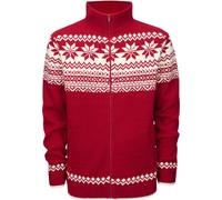 Brandit Norweger Jersey zip, Rojo/Blanco, Talla 3XL