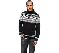 Brandit Norwegian-Style Sweater Hombre Jersey de Punto Negro Regular