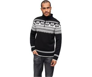 Brandit Norwegian-Style Sweater Hombre Jersey de Punto Negro Regular