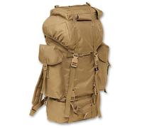 Brandit Nylon Mochila, beige/marrón, Talla única