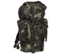 Brandit Nylon Mochila, negro/camuflaje, Talla única