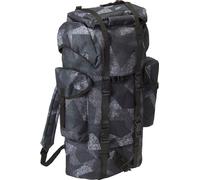 Brandit Nylon Mochila, negro/gris, Talla única