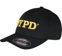 Brandit NYPD 3D Logo Flexfit Cap, negro, Talla L/XL