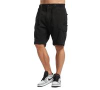 Brandit Packham Vintage Hombre Pantalones Cortos Negro 100% algodón
