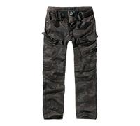 Brandit Pantalón cargo 'Adven' brocado / marrón oscuro / gris oscuro 35-36 brocado / marrón oscuro / gris oscuro