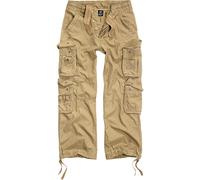 Brandit Pantalones Pure Vintage Hombre Pantalones Cargo Antracita 100% algodón Ancho