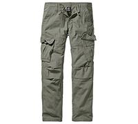 Brandit Pantalones cargo Texas Slim Vintage Hombre Pantalones, verde oliva, XXXXXXXL