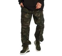 Brandit Pantalones Pure Vintage Hombre Pantalones Cargo Antracita 100% algodón Ancho