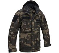 Brandit Performance Outdoor Chaqueta Táctico Encapuchado Hidrófugo Dark Camo