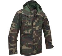 Brandit Performance Outdoor Chaqueta Táctico Encapuchado Hidrófugo Woodland