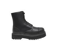Brandit Plateau Phantom Eyelet Boots, Bota táctica y Militar Hombre, Negro 10 Agujeros, 47 EU