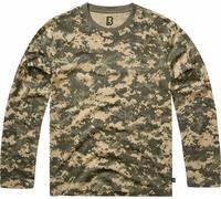 Brandit Premium Camisa de manga larga, gris/beige, Talla M