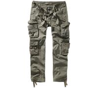 Brandit Pure Slim Fit Pantalones Vintage Hombre Pantalón Cargo Ejército Delgada