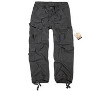 Brandit Pure Vintage Pantalones, negro-gris, tamaño M para Hombres