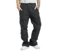 Brandit Pure Vintage Pants, Pantalón Hombre, Anthracite, 32W