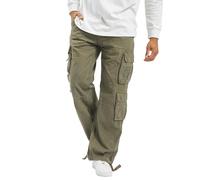 Brandit Pure Vintage Pants, Pantalón Hombre, Verde (Olivo), XL
