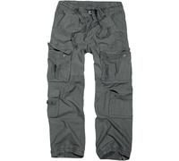 Brandit Puro Vintage Hombres Pantalones Moto Viaje Carga Pantalones Gris Antraci