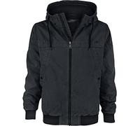Brandit Raimon Hombre Chaqueta de Invierno Negro 100% algodón