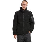 Brandit Ramble Teddy Fleece Hombre Chaqueta entre-tiempo Negro 100% poliéster