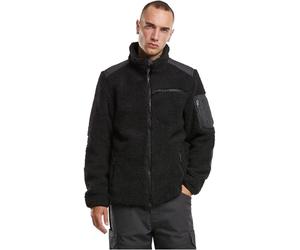 Brandit Ramble Teddy Fleece Hombre Chaqueta entre-tiempo Negro 100% poliéster