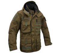 Brandit Rendimiento Chaqueta de Exterior Chaqueta Impermeable Malla Capucha