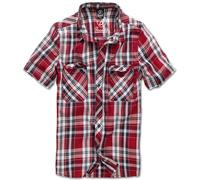 Brandit Roadstar Camisa Cuadros Hombre Manga Corta Regular Algodón