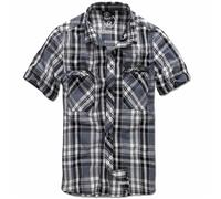 Brandit Roadstar Camisa Cuadros Hombre Manga Corta Regular Algodón