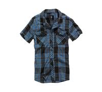 Brandit Roadstar Camiseta Camisa de Cuadros Manga Corta a 100% Algodón Verano