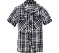 Brandit Roadstar Camiseta Camisa de Cuadros Manga Corta a 100% Algodón Verano
