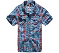 Brandit Roadstar Camiseta Camisa de Cuadros Manga Corta a 100% Algodón Verano