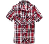 Brandit Roadstar Camiseta S-5XL Hombre Camisa de Cuadros Manga Corta Casual