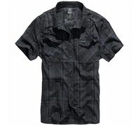 Brandit Roadstar Camiseta S-5XL Hombre Camisa de Cuadros Manga Corta Casual