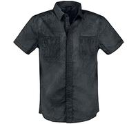 Brandit Roadstar Hombre Camisa Manga Corta Negro M 100% algodón Vintage Regular