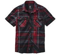Brandit Roadstar Hombre Camisa Manga Corta Rojo 4XL 100% algodón Regular