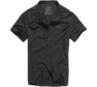 Brandit Roadstar Hombres Corto Manga Seguridad Camisa Algodón Franela Negro